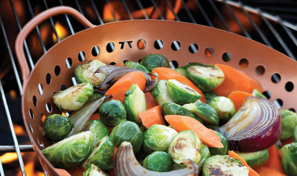 Grill- & wokskål i koppar