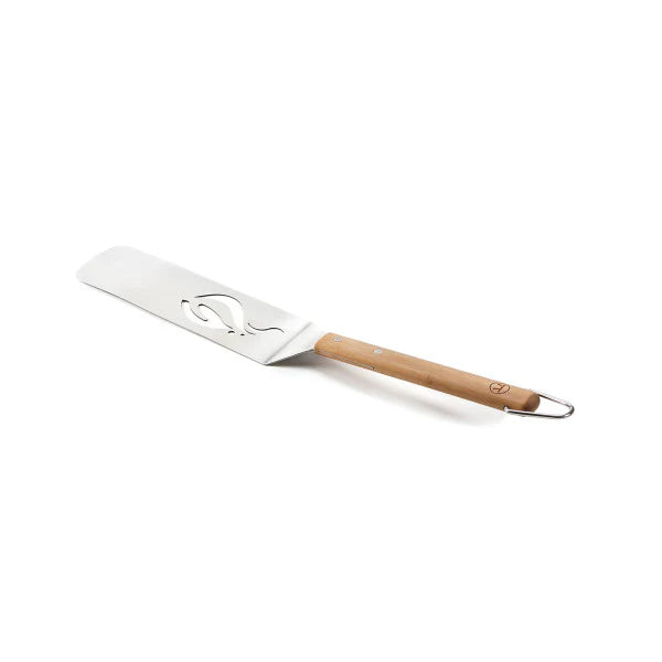 Smal grillspade med mönstrat huvud
