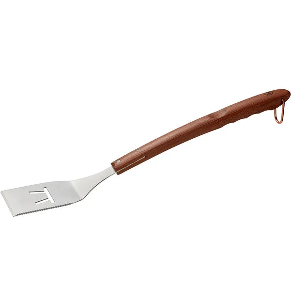 Smal stekspade i rostfritt stål med handtag i rosenträ