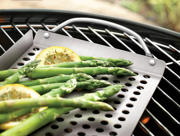 Grillbrickor i rostfritt stål - 2 pack